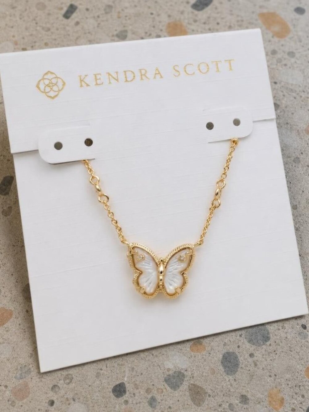 Kendra Scott Cailey Butterfly Gold Pendant Necklace